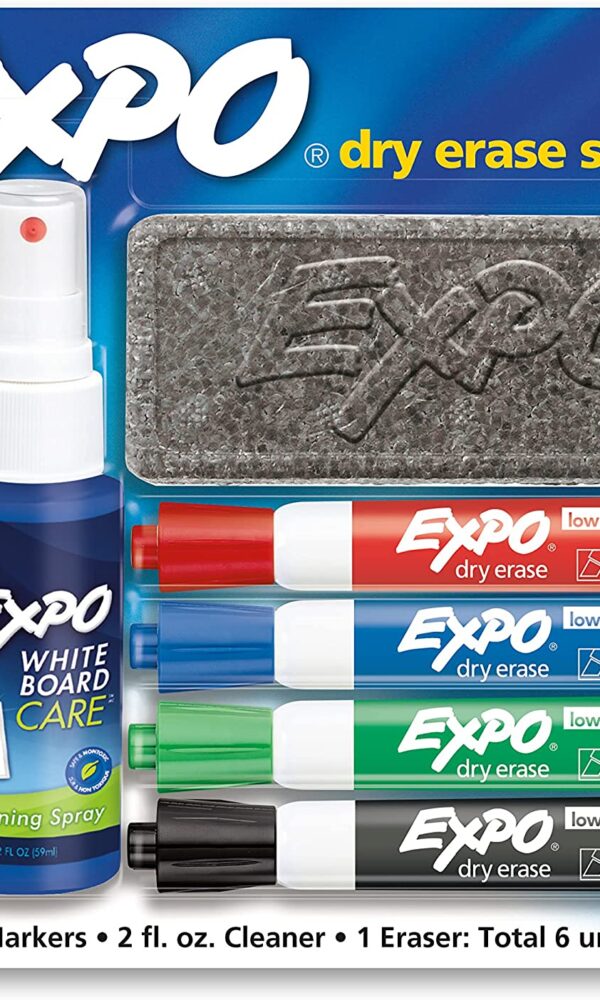 EXPO Low Odor Dry Erase Marker Starter Set