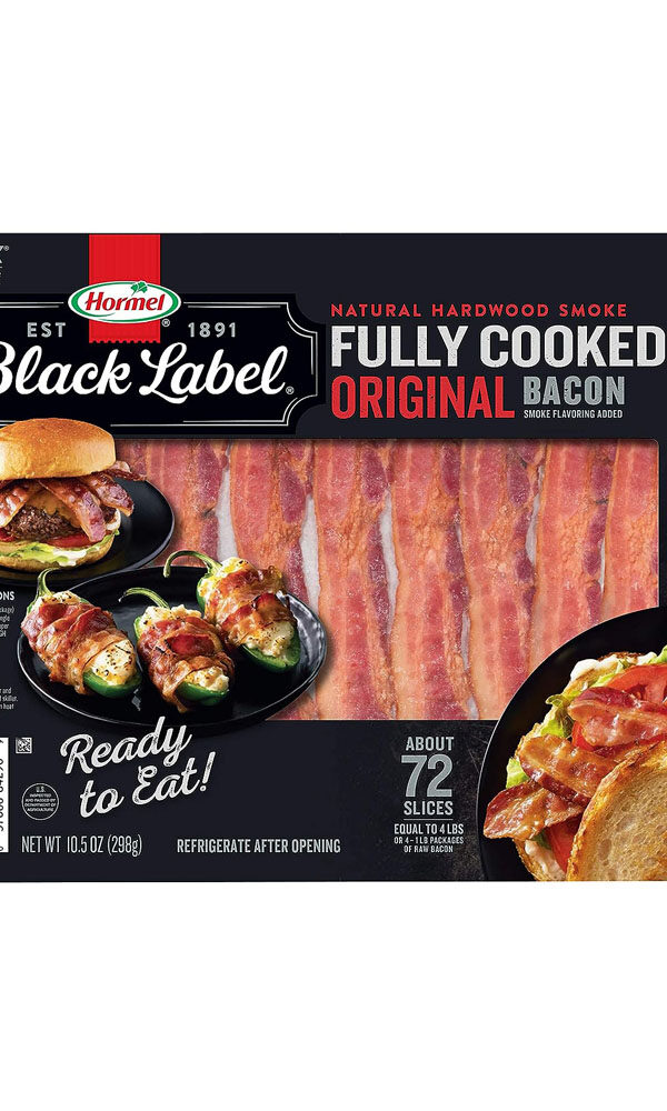 Hormel Black Label Fully Cooked Bacon (72 Slices)