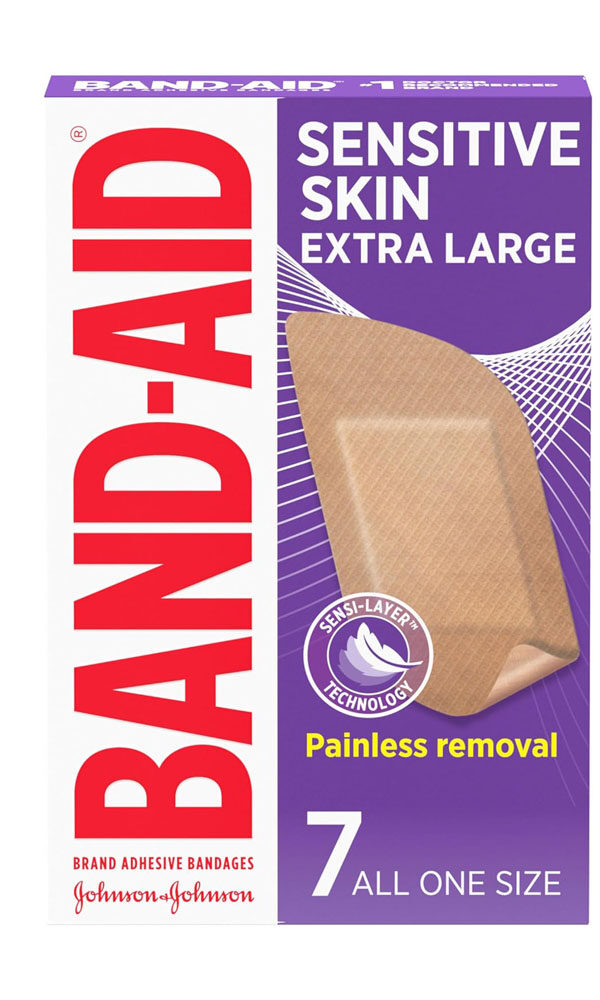 Band-Aid Brand Adhesive Bandages for Sensitive Skin