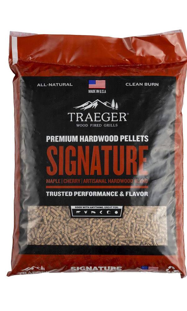 Traeger Grills Signature Blend 100% All-Natural Wood Pellets for Smokers and Pellet Grills, BBQ